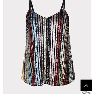 🆕✨RAINBOW SEQUIN SWING CAMI TOP ✨